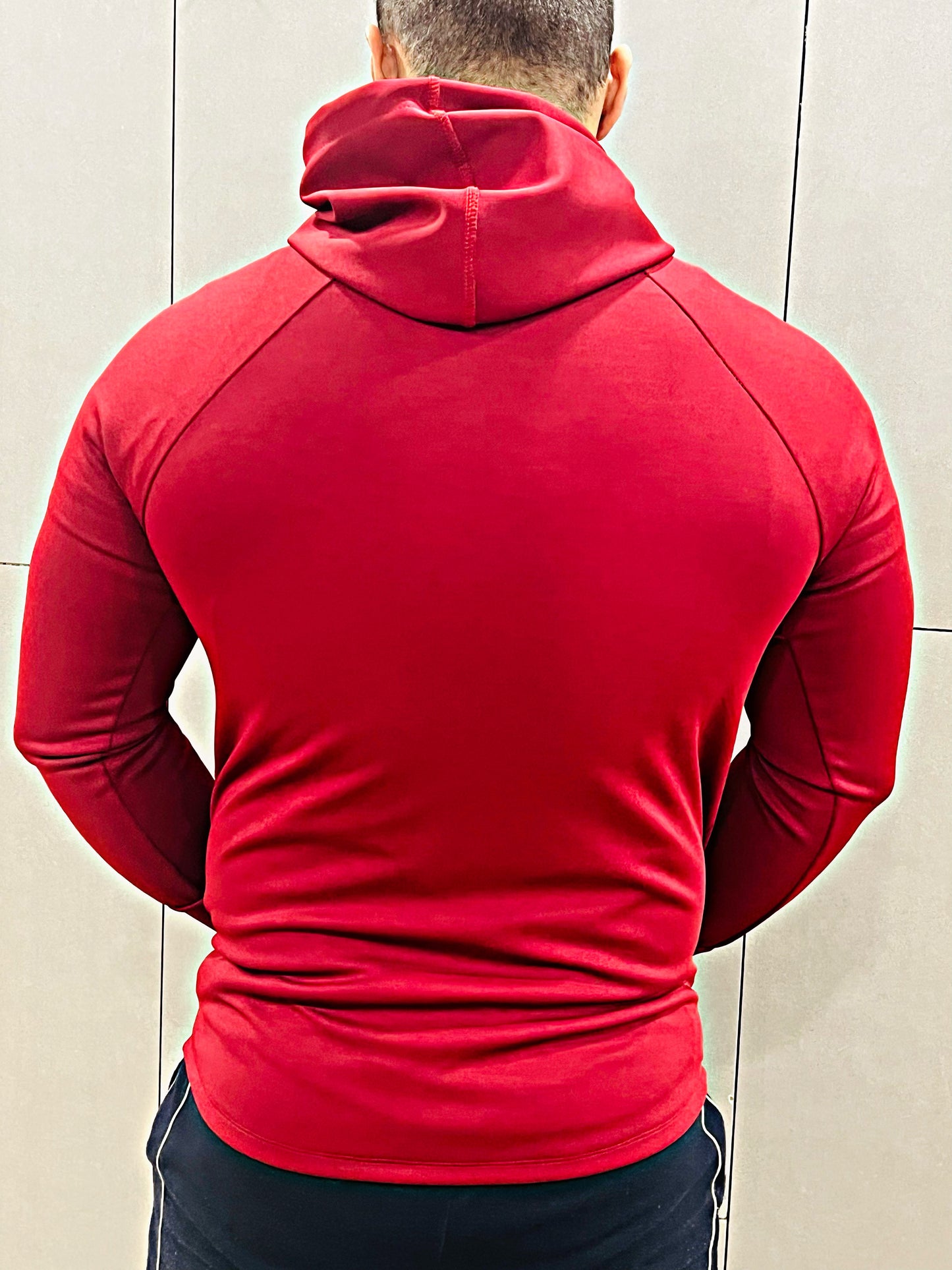SIGNATURE 02 Athleisure Hoodie RED Full sleeves Series