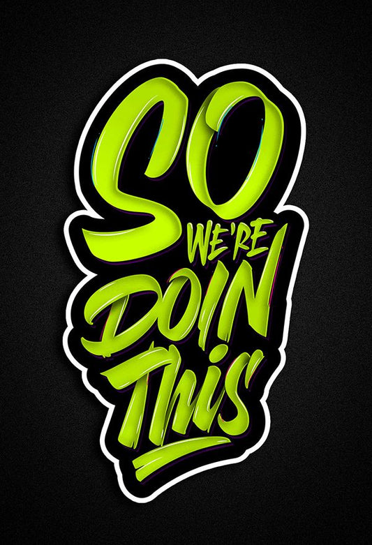 ACTIVE WE DOIN THIS White short sleeve tshirt