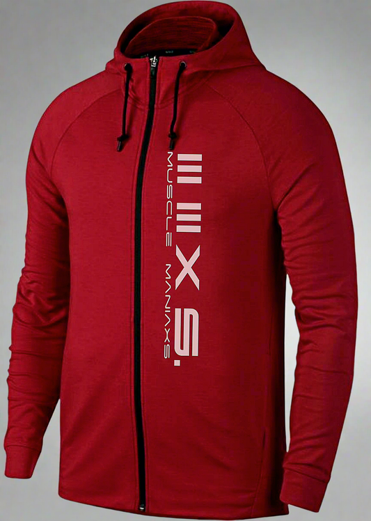 SIGNATURE Athleisure Hoodie RED Full sleeves Series