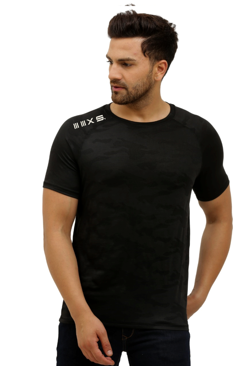 BLACK CAMOUFLAGE 02 DRIFIT short sleeve tshirt