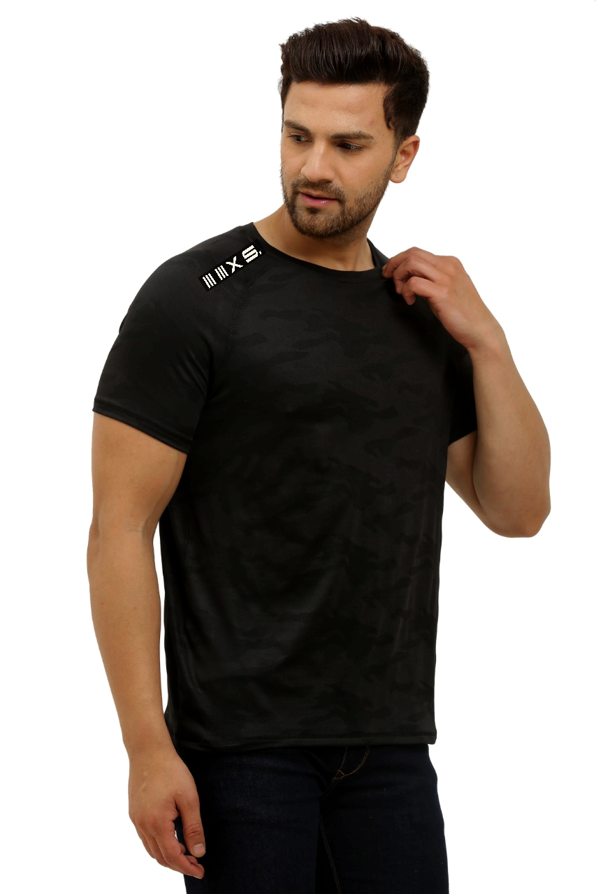 BLACK CAMOUFLAGE 02 DRIFIT short sleeve tshirt