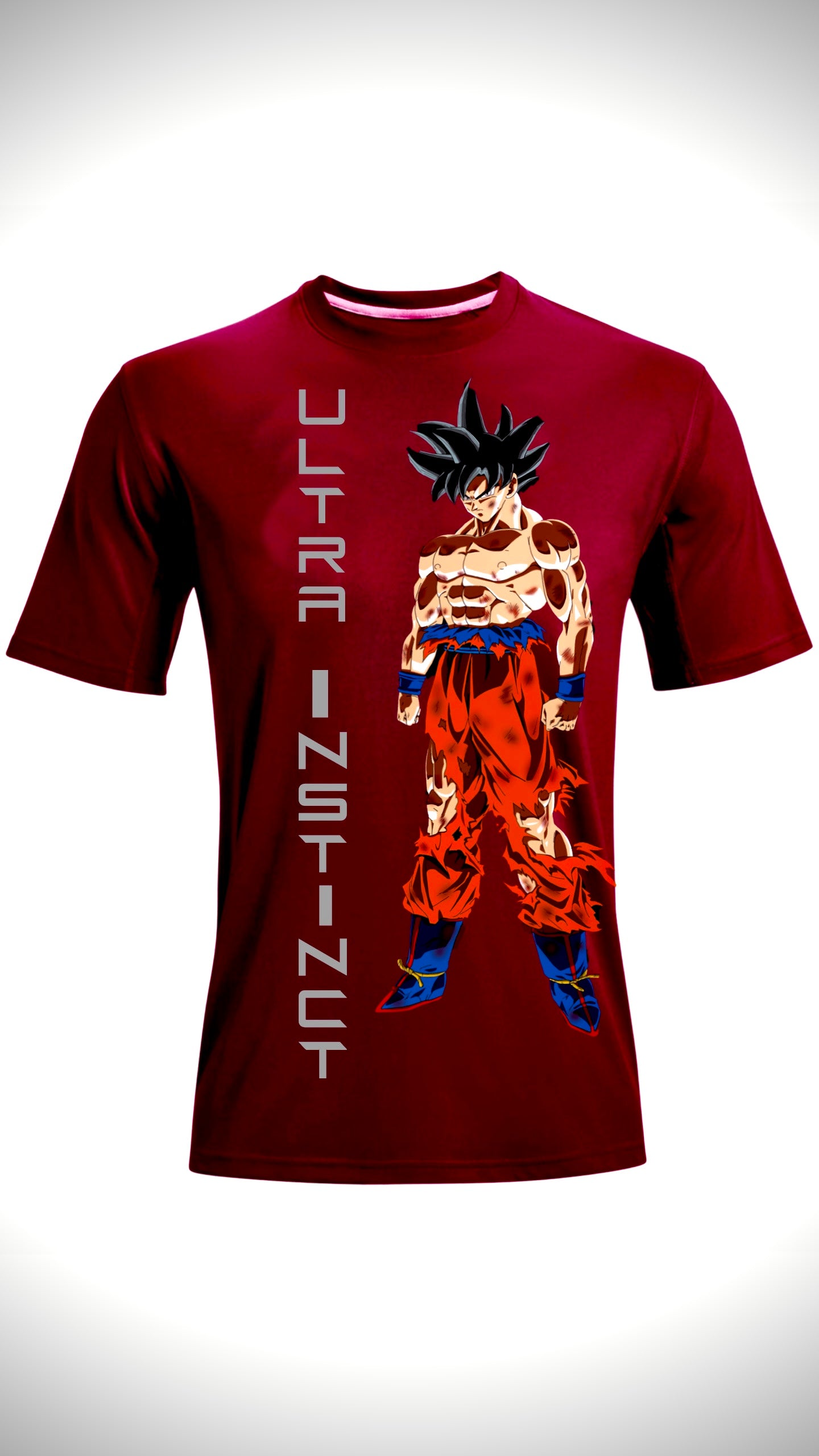 DRAGON BALL Z Series Maroon Tshirt model – MUSCLE MANIAXS