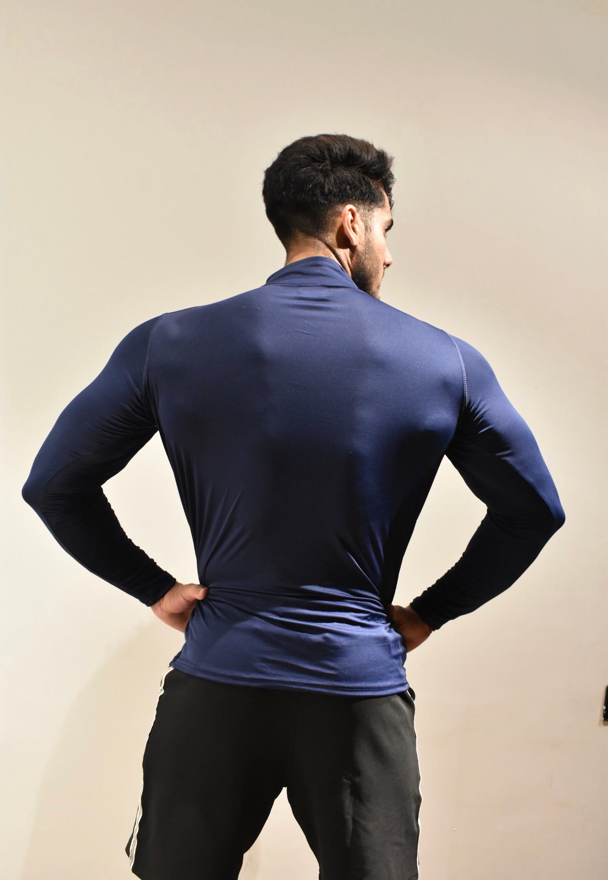 Men's Navy Blue Dri- Tech ½ Zip Long Sleeve Sweatshirt