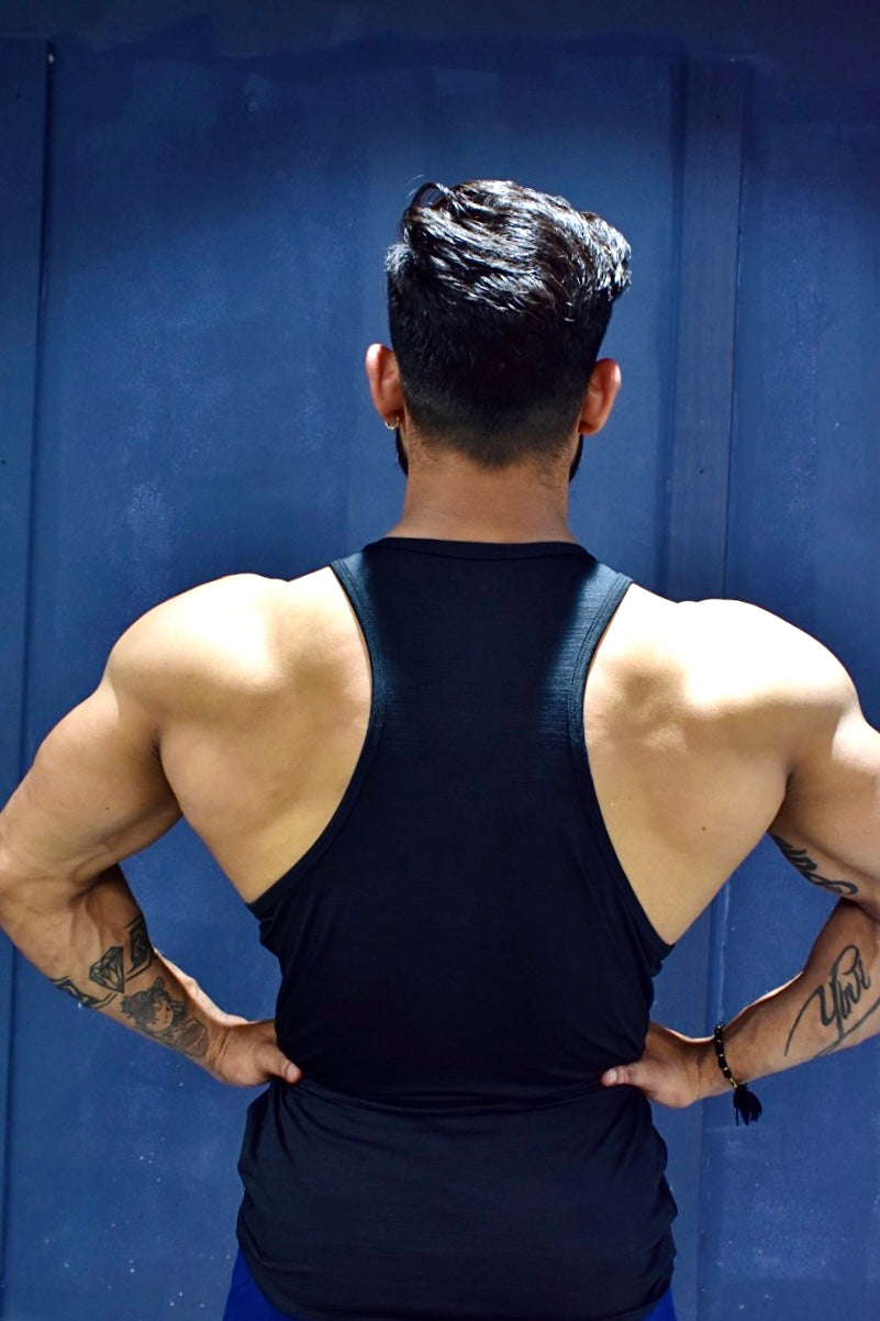 ACTIVE performa Sando BLACK . Quick Dry Technology