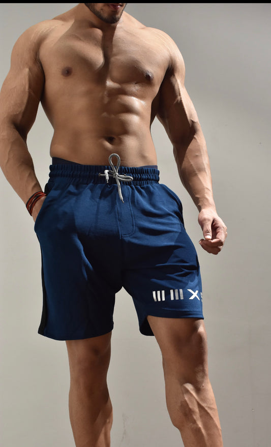 Men Navy Blue ACTIVE Regular Fit Shorts