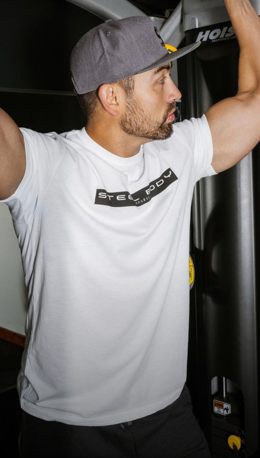 Active STEEL BODY Series WHITE short sleeve tshirt