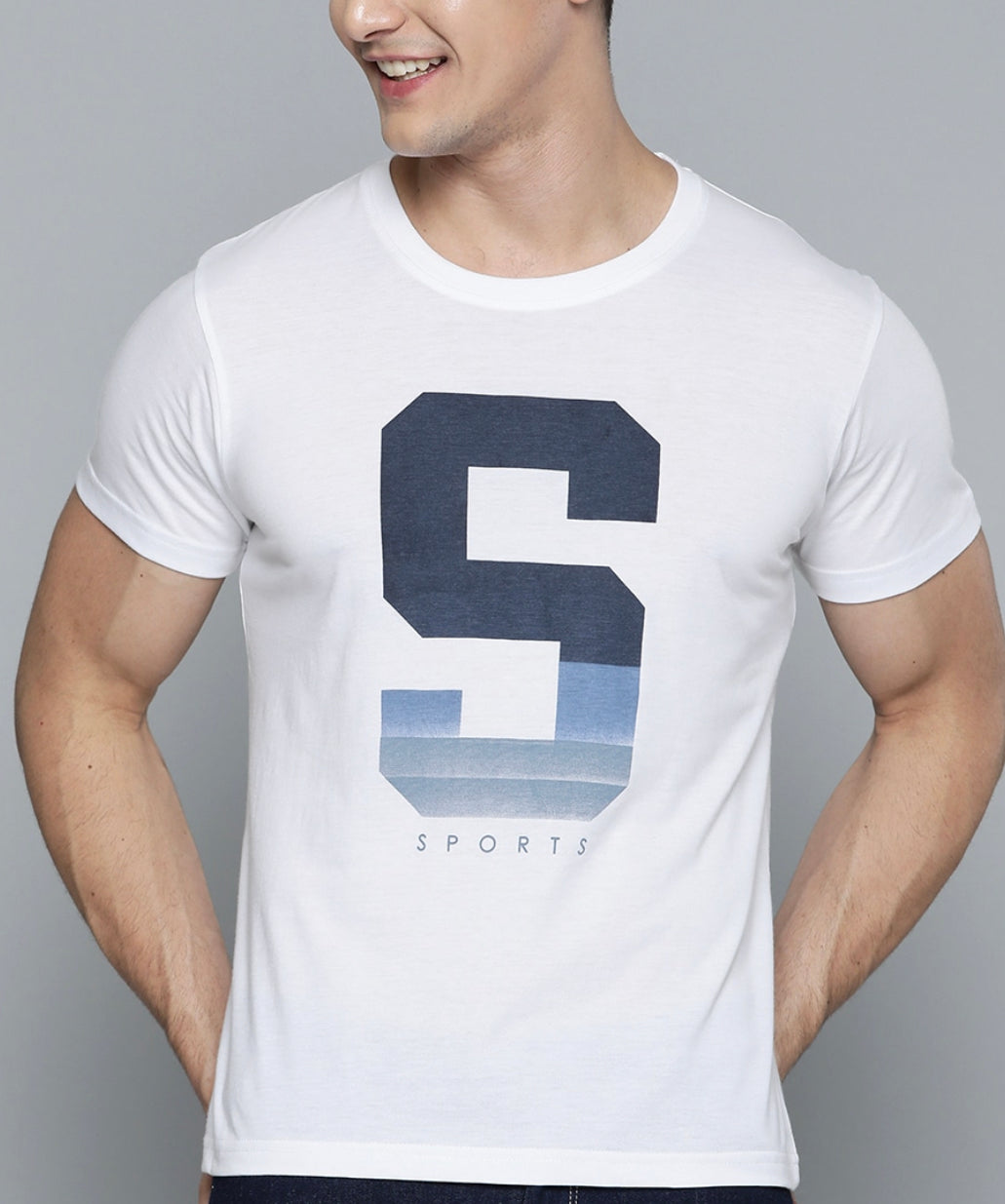 ACTIVE Casual White short sleeve tshirt
