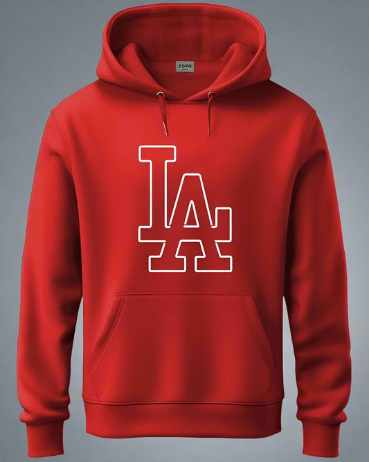 Dope Series Red LA Athleisure Hoodie Full sleeves