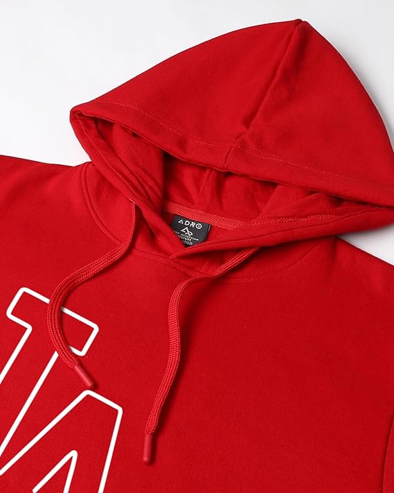 Dope Series Red LA Athleisure Hoodie Full sleeves