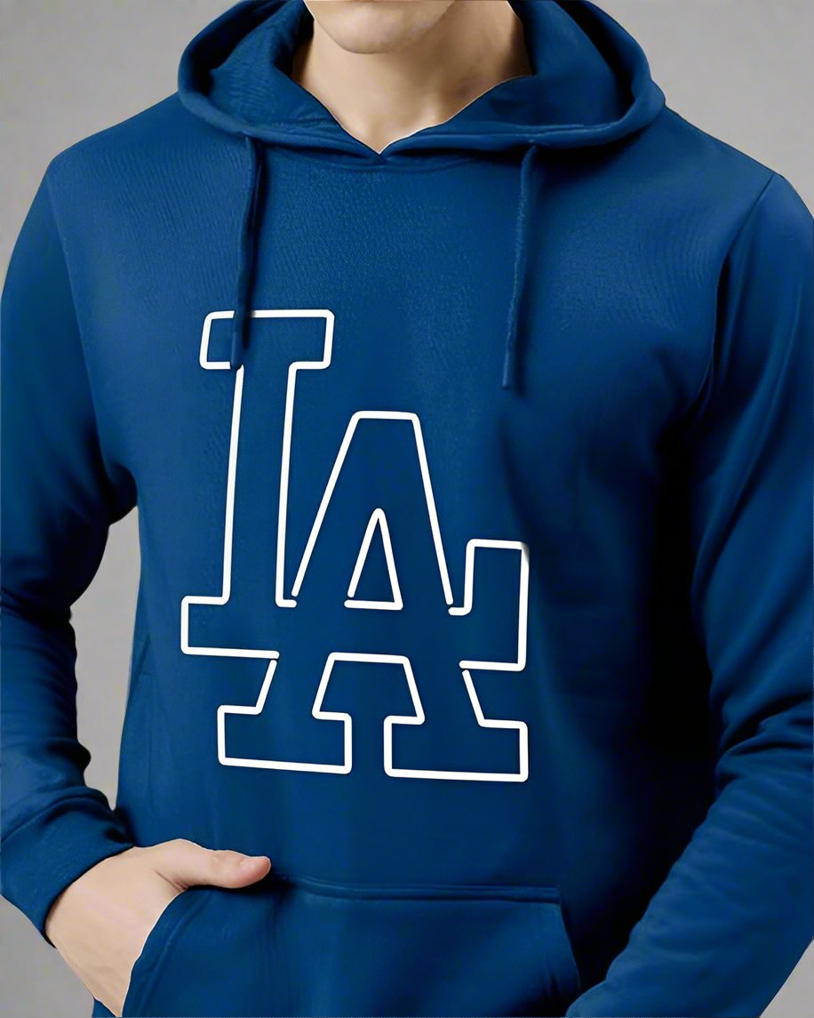 Dope Series Blue LA Athleisure Hoodie Full sleeves