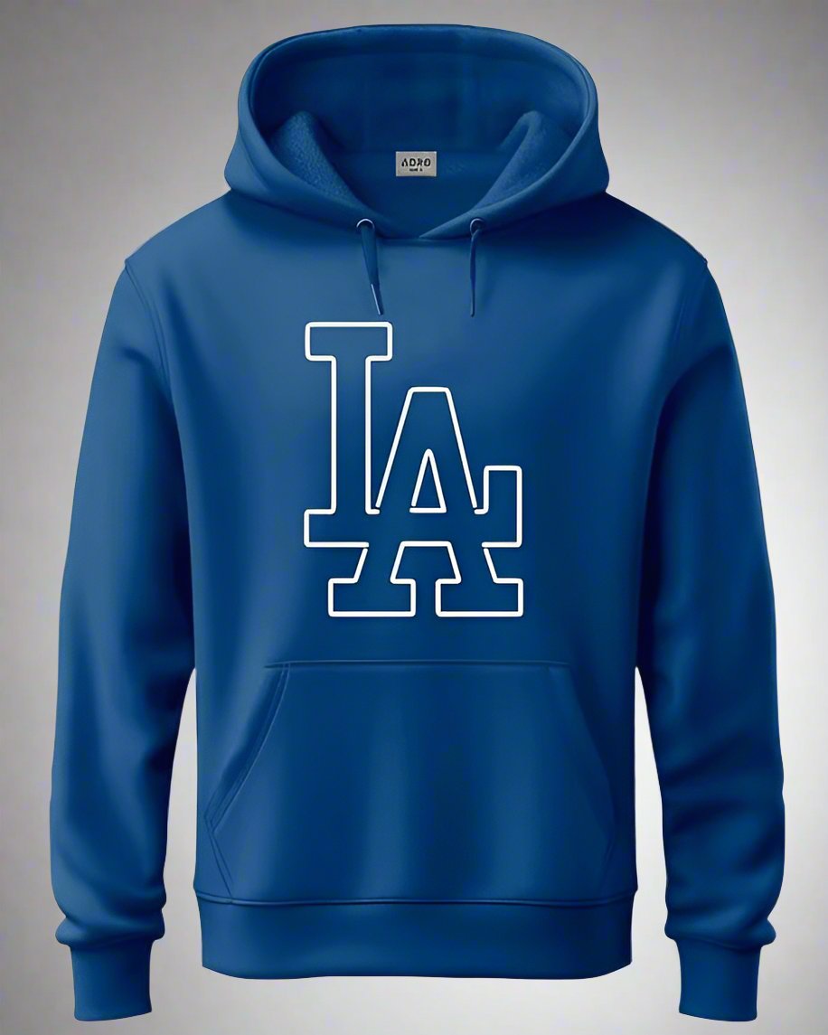 Dope Series Blue LA Athleisure Hoodie Full sleeves