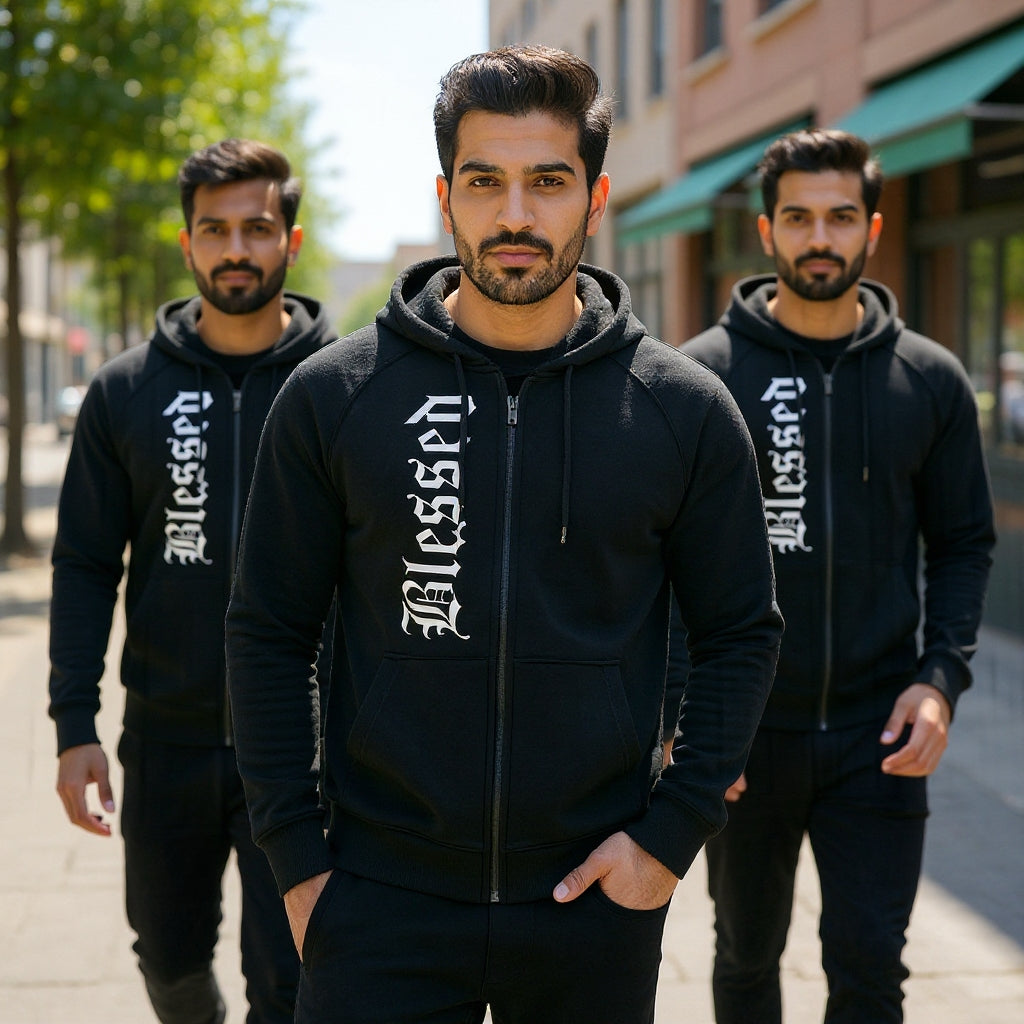 COMBO   of Athleisure Hoodie & Track pants BLESSED