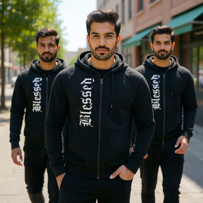 COMBO   of Athleisure Hoodie & Track pants BLESSED