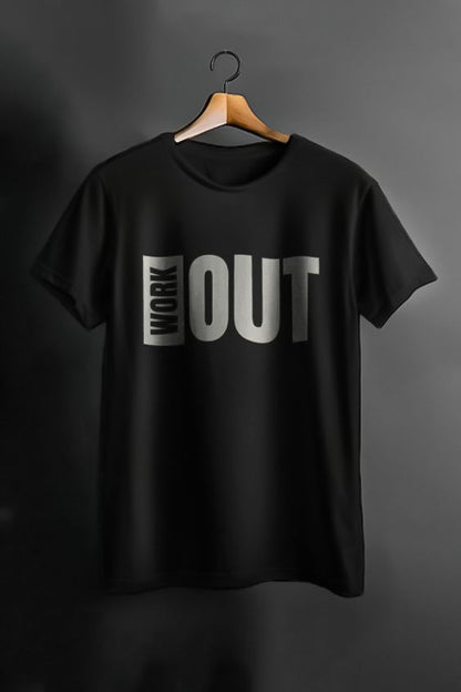 Active BLACK WORKOUT short sleeve tshirt