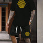 COMBO  of Active Black T-shirt & Shorts CUBE