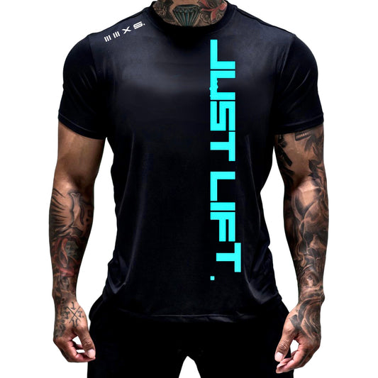 Active BLACK JUST LIFT  Series  short sleeve tshirt