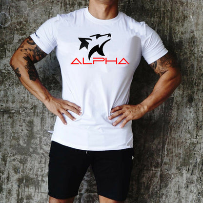 ACTIVE ALPHA  White short sleeve tshirt