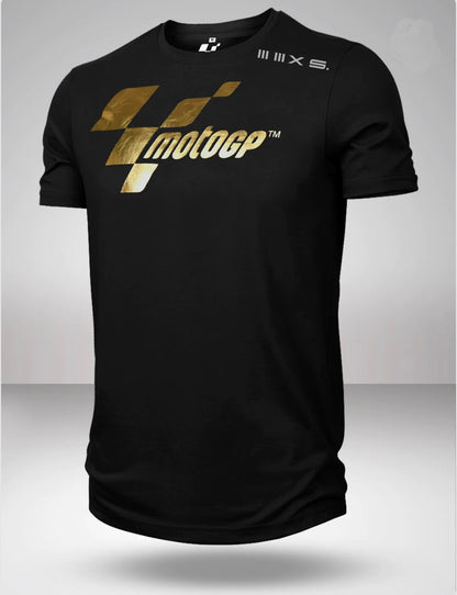 Limited Edition Black MOTO-GP Gold  Series  short sleeve tshirt