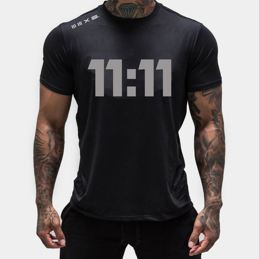 Active BLACK 11 : 11  Series  short sleeve tshirt