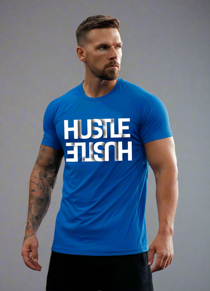 ACTIVE ARCTIC BLUE HUSTLE short sleeve tshirt