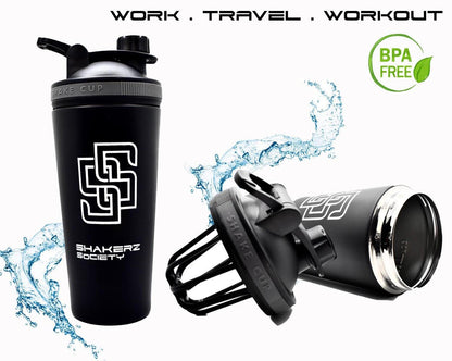 Temperature Insulated Steel Shaker Matt Black