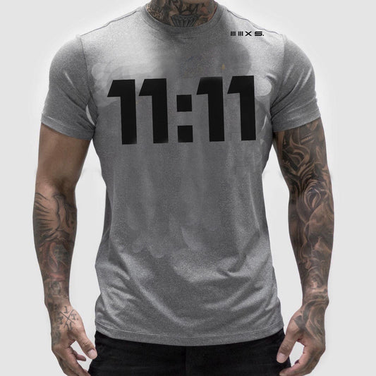 Active GREY 11 : 11  Series  short sleeve tshirt