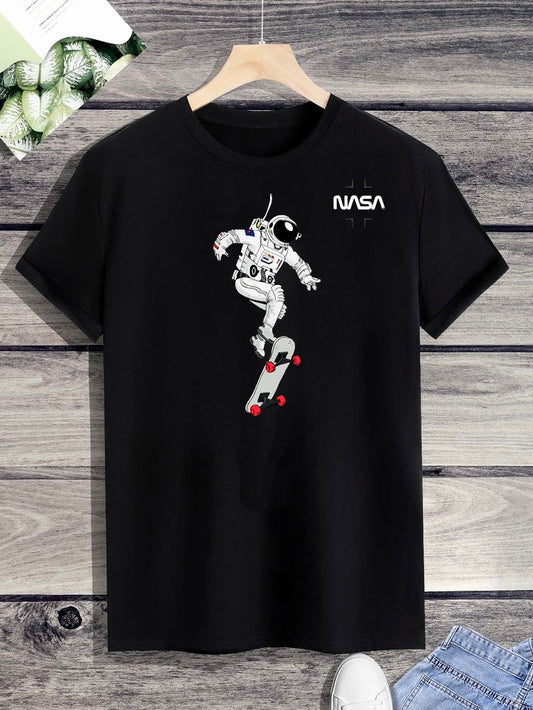 NASA series 01 Black  short sleeve tshirt