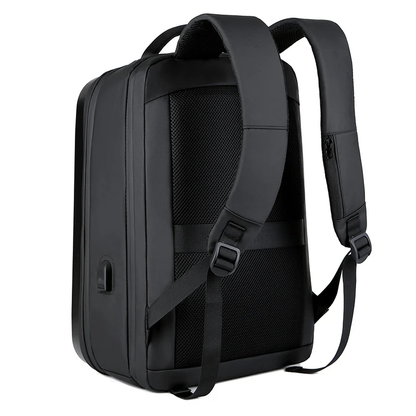 Hard shell Business Travel Laptop Backpack with USB Charging Port Daypack for Men Women