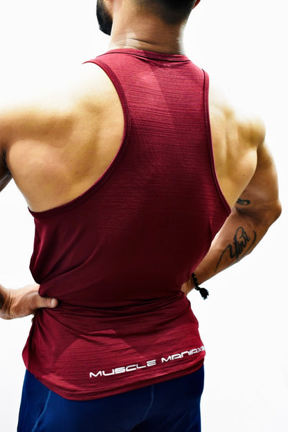 ACTIVE performa Sando Maroon  . Quick Dry Technology