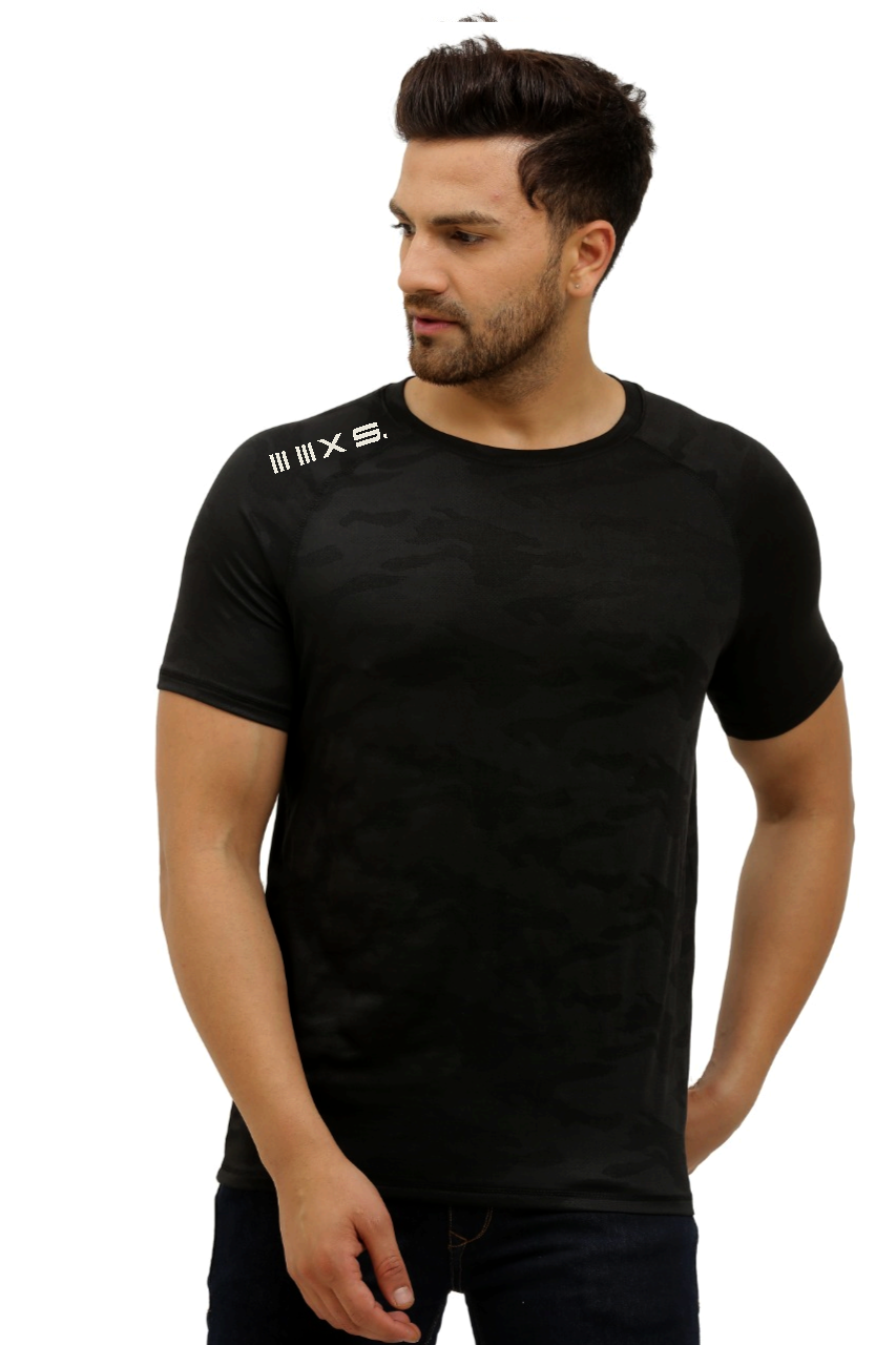 BLACK CAMOUFLAGE 02  DRIFIT short sleeve tshirt