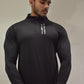 Men's Black  Dri- Tech  ½ Zip Long Sleeve Sweatshirt