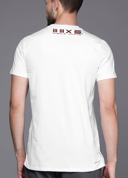 MOTOR SPORT SERIES  Casual  White short sleeve tshirt