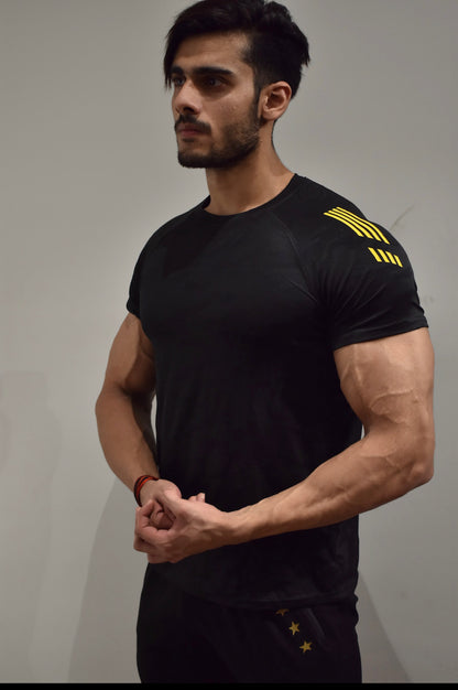 ACTIVE CAMOFLAUGE  BLACK short sleeve tshirt