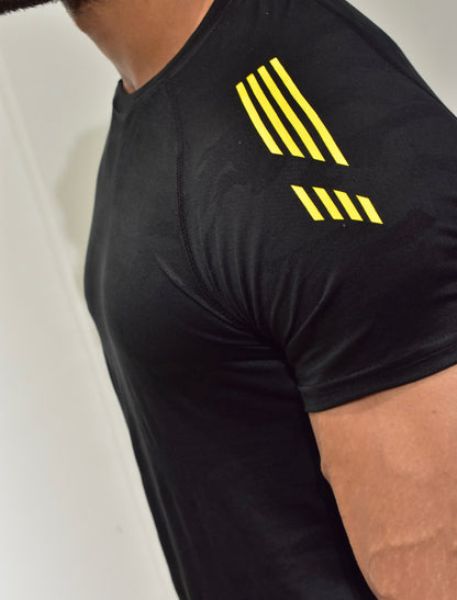 ACTIVE CAMOFLAUGE  BLACK short sleeve tshirt