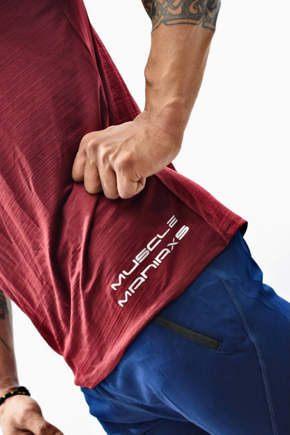 Active PERFORM Series Maroon short sleeve tshirt