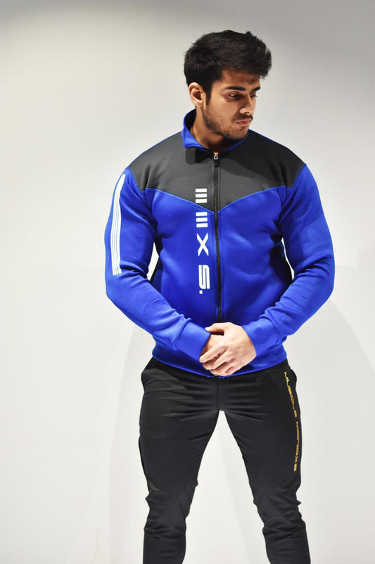 ATHLETES FUNCTIONAL ZIPPER JACKET  BLUE