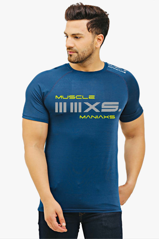 ACTIVE MISTIC BLUE short sleeve tshirt SIG. LOGO