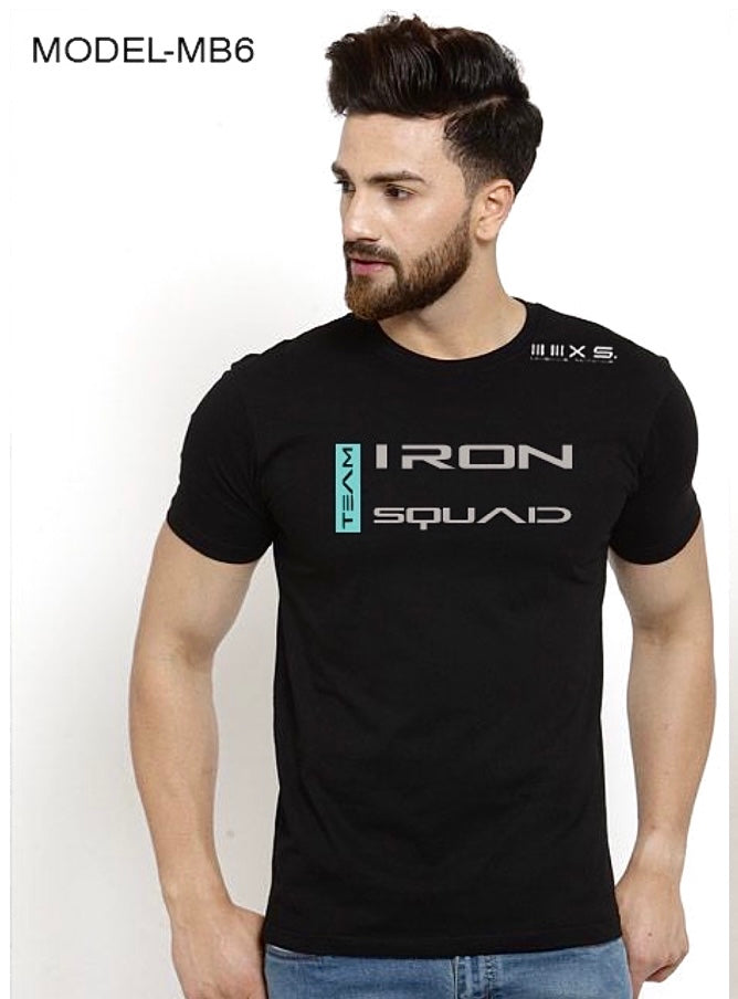 IRON SQUAD ACTIVE CAMOFLAUGE  BLACK short sleeve tshirt