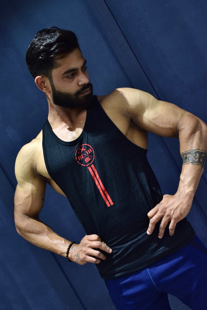 ACTIVE performa Sando BLACK  . Quick Dry Technology