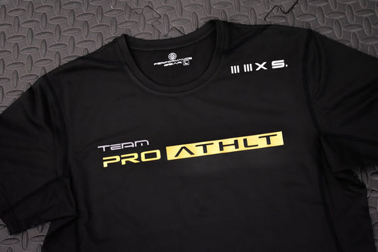 BLACK CAMOUFLAGE GOLD PRO-ATHLT short sleeve tshirt