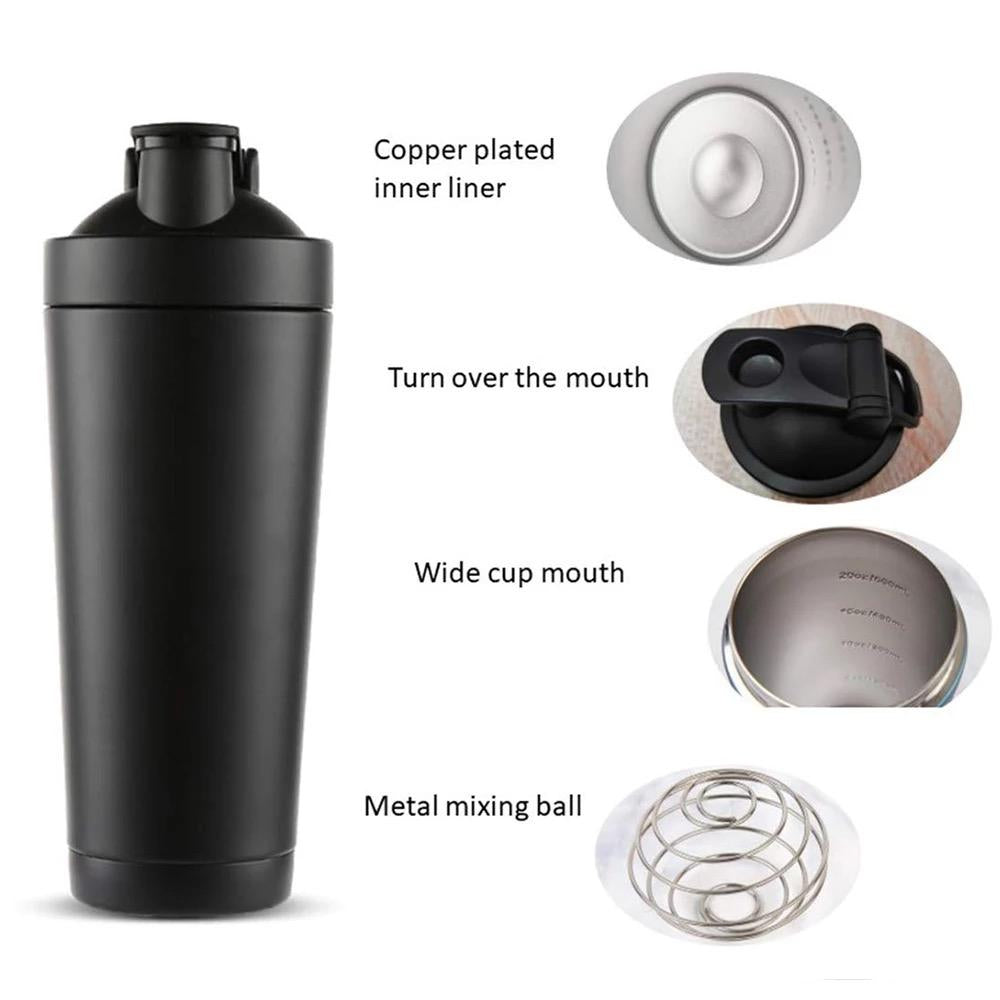 HARD STEEL SHAKER WITH DEDICATED COMPARTMENT