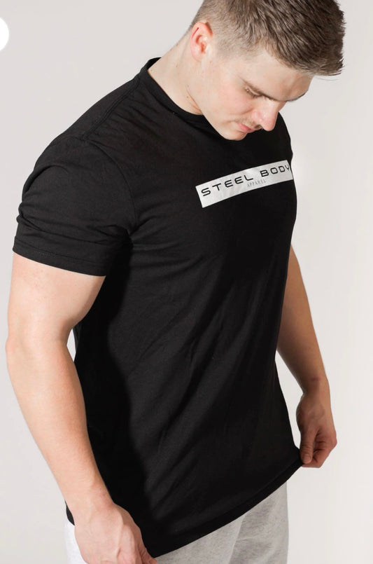 Active STEEL BODY Series Black short sleeve tshirt