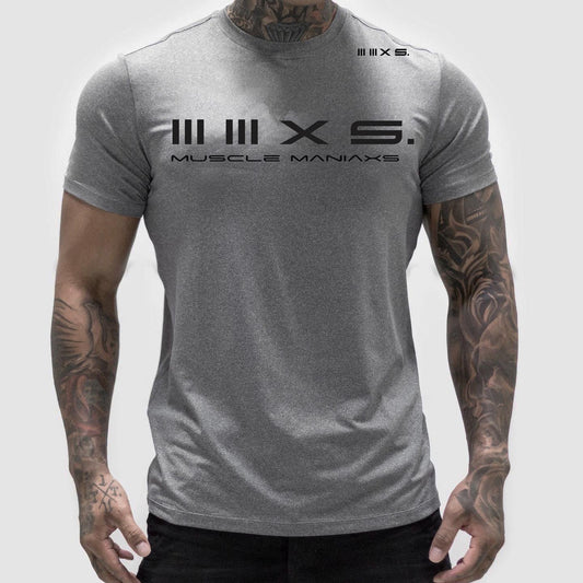 Men Light Grey Wild Run Quivk DRY Athleisure Tshirt.