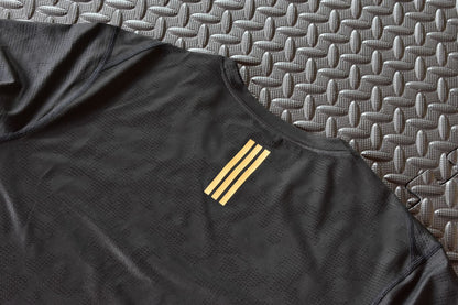 BLACK CAMOUFLAGE GOLD PRO-ATHLT short sleeve tshirt