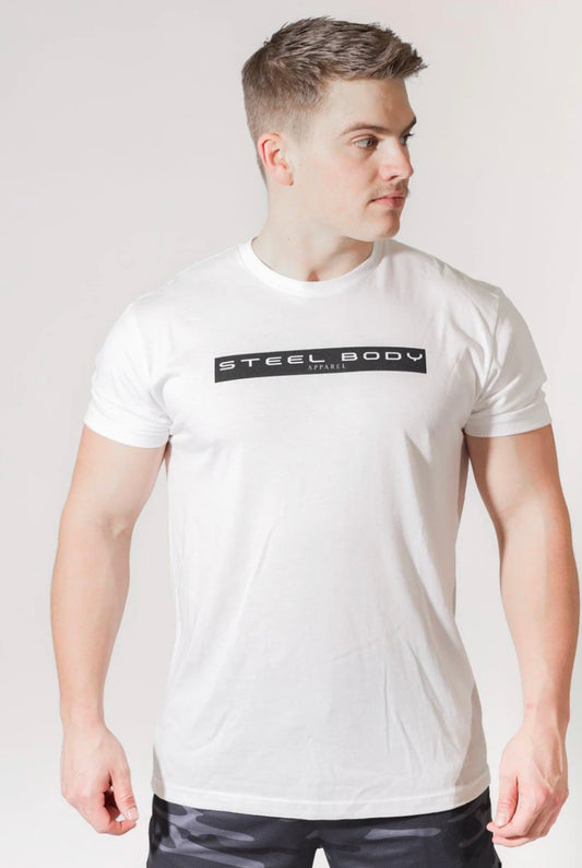 Active STEEL BODY Series WHITE short sleeve tshirt