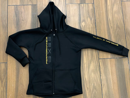 Athleisure Hoodie Full sleeves MATT BLACK