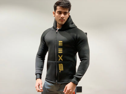 GOLD SERIES Athleisure  Hoodie Full sleeves Black