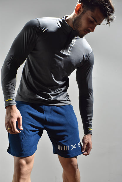 Men Navy Blue ACTIVE Regular Fit Shorts