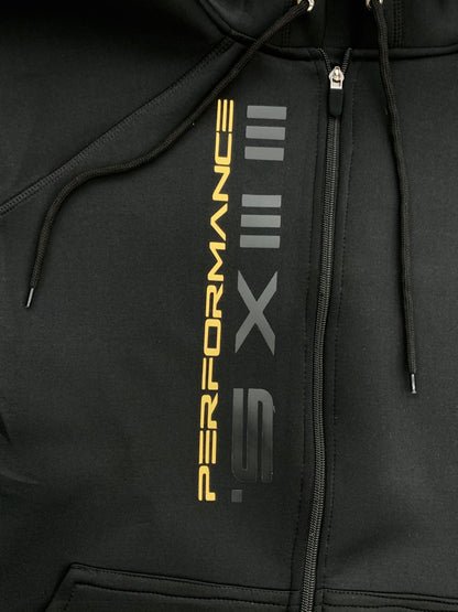 Athleisure Hoodie Full sleeves MATT BLACK