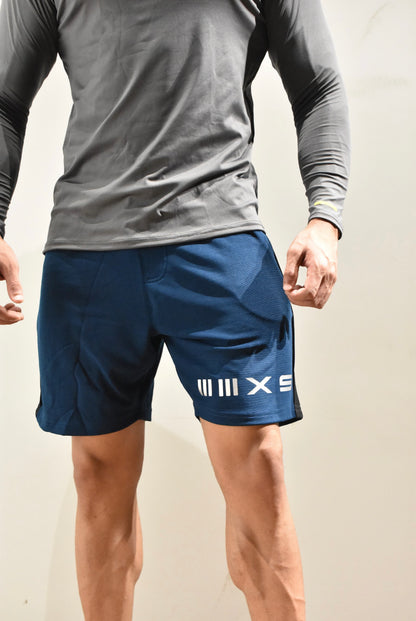 Men Navy Blue ACTIVE Regular Fit Shorts